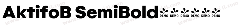 AktifoB SemiBold字体转换